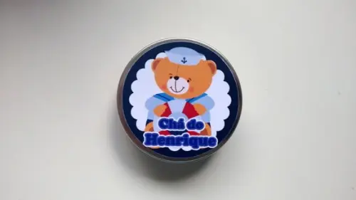 Latinha Chá de Bebê - Ursinho Marinheiro