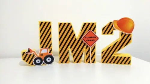 Letra 3d - Construção