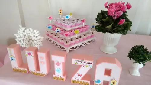 Letra 3d - Passarinho
