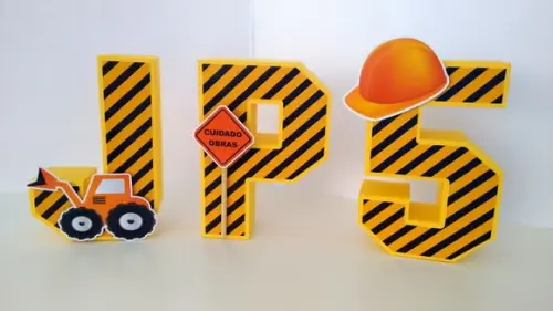 Letra 3d - Construção