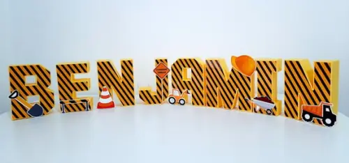 Letra 3d - Construção