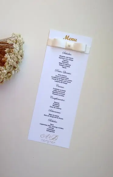 Menu Casamento