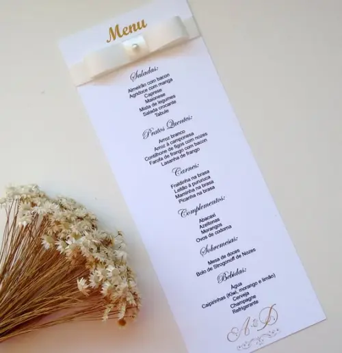 Menu Casamento