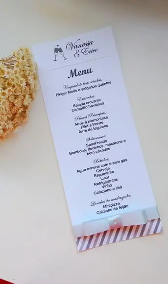 Menu Casamento