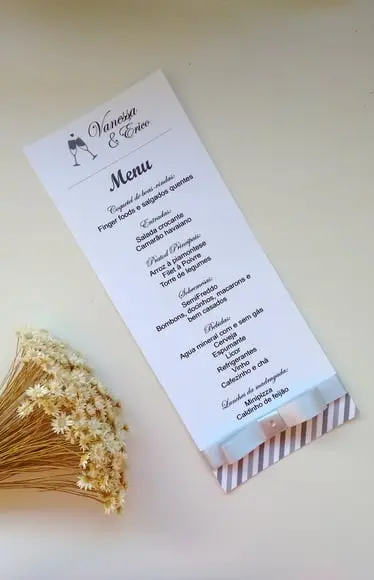 Menu Casamento