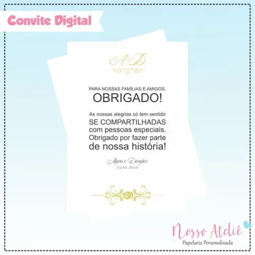 Painel Digital - Agradecimento