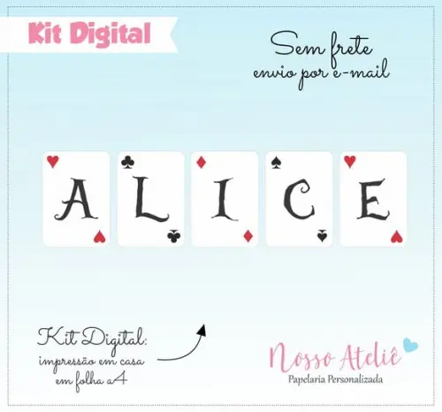 Painel Digital - Alice no País das Maravilhas