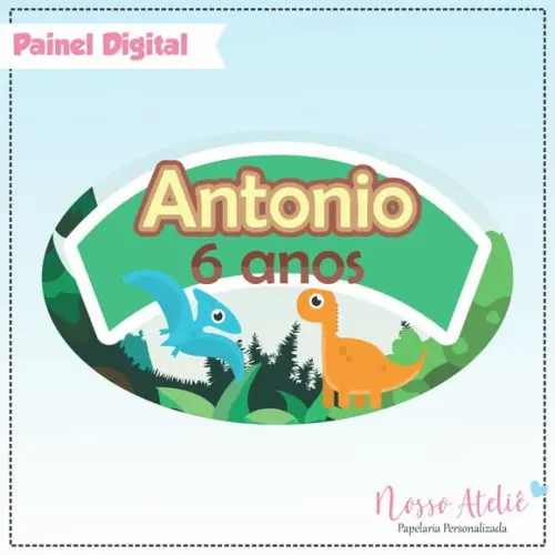 Painel Digital - Dinossauro