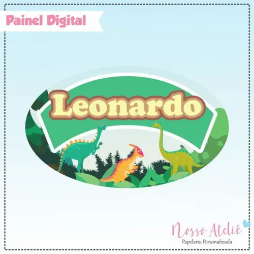 Painel Digital - Dinossauro