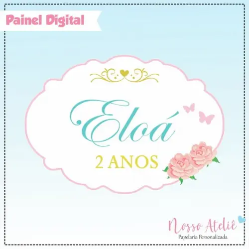 Painel Digital - Floral