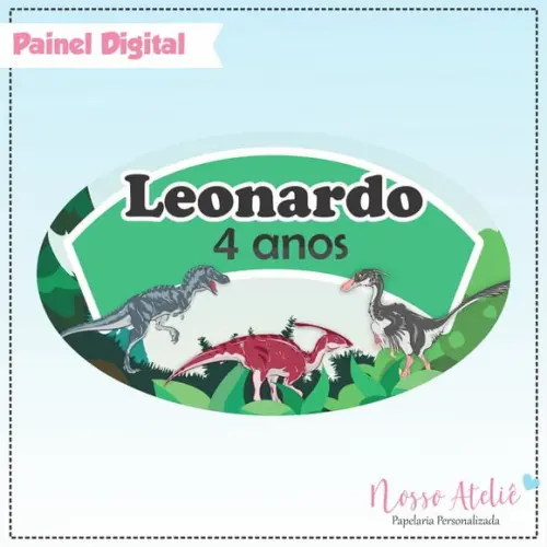 Painel Digital - Dinossauro