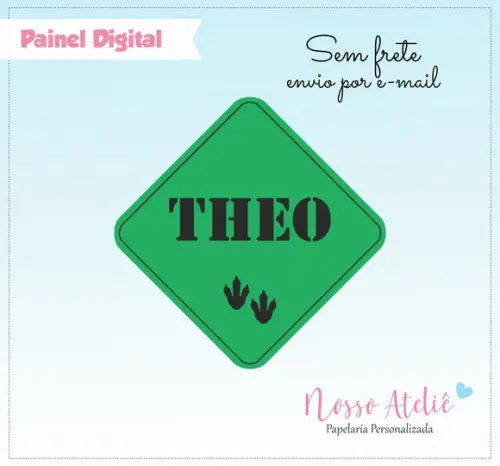 Painel Digital - Dinossauro