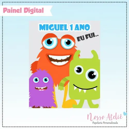 Painel Digital - Monstrinhos