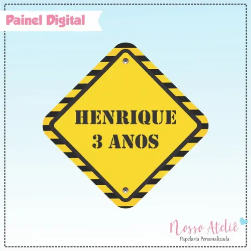 Painel Digital - Placa de Obras