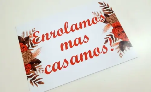 Placa Casamento