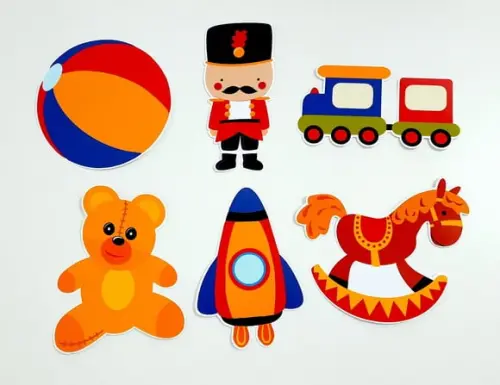 Placa Decorativa - Brinquedos