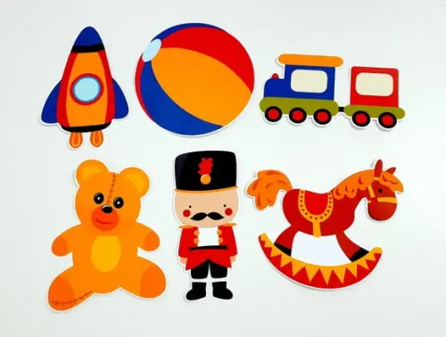 Placa Decorativa - Brinquedos