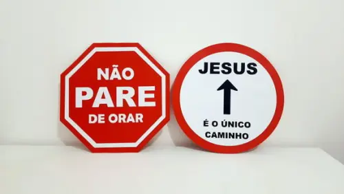 Placa Decorativa Scrap 30 cm - Igreja
