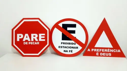 Placa Decorativa Scrap 30 cm - Igreja