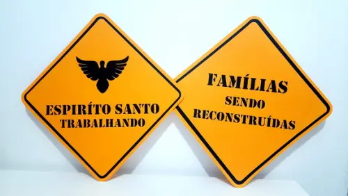 Placa Decorativa Scrap 30 cm - Igreja