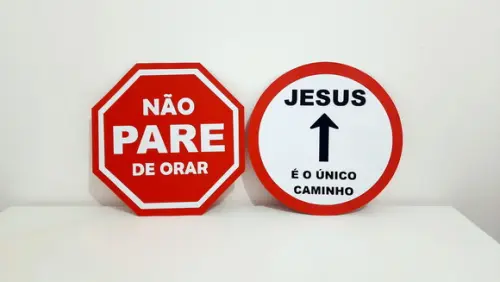 Placa Decorativa Scrap 30 cm - Igreja