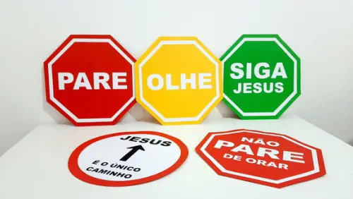 Placa Decorativa Scrap 30 cm - Igreja