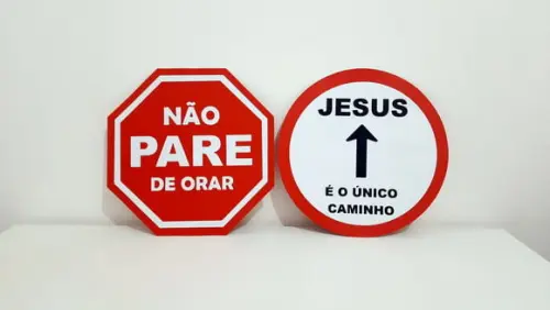 Placa Decorativa Scrap 30 cm - Igreja