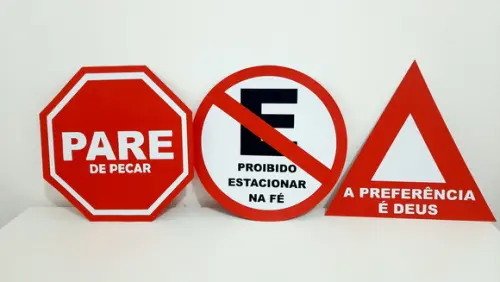 Placa Decorativa Scrap 30 cm - Igreja
