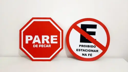 Placa Decorativa Scrap 30 cm - Igreja