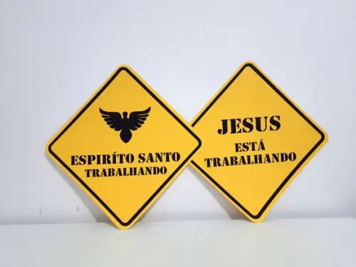 Placa Decorativa Scrap 38 cm - Igreja