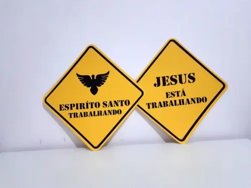 Placa Decorativa Scrap 38 cm - Igreja