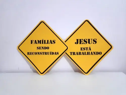 Placa Decorativa Scrap 38 cm - Igreja