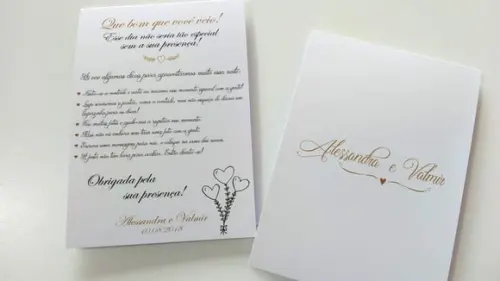 Placa para mesa - Casamento