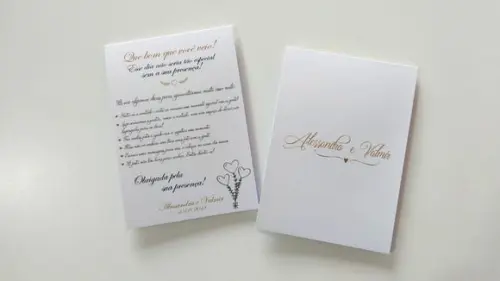 Placa para mesa - Casamento