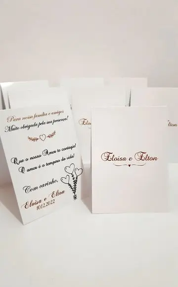 Placa para Mesa - Casamento
