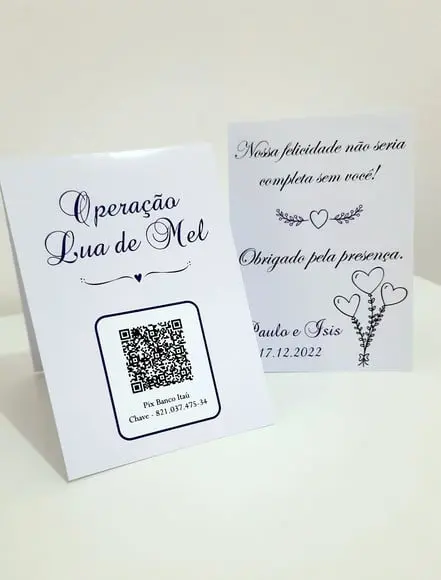 Placa para Mesa - Casamento