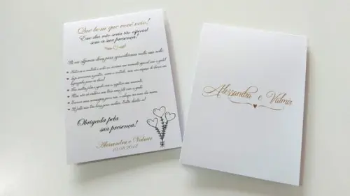 Placa para mesa - Casamento