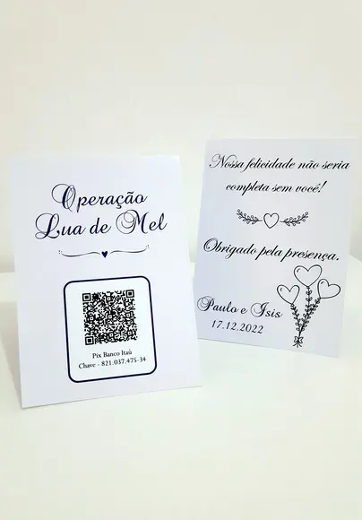 Placa para Mesa - Casamento