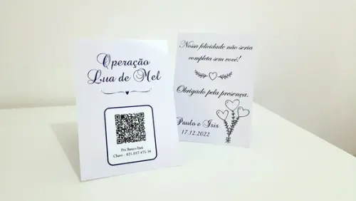 Placa para Mesa - Casamento