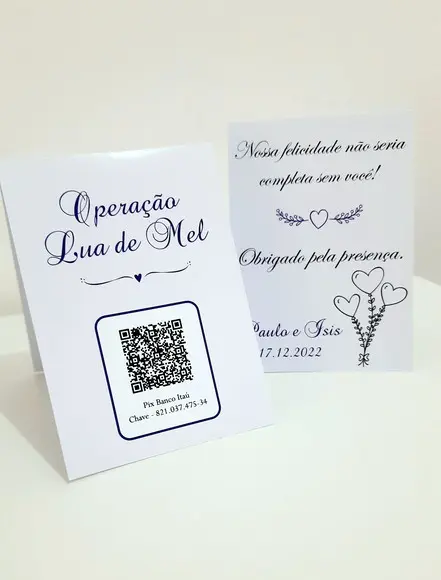 Placa para Mesa - Casamento