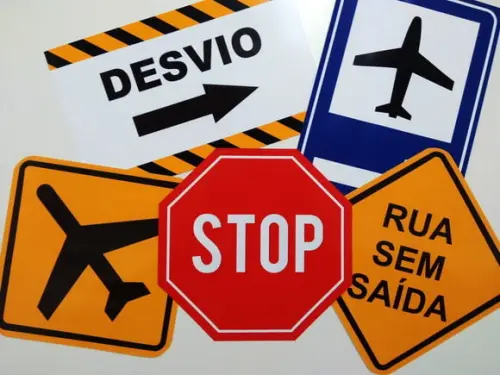 Placas Decorativas - Aeroporto