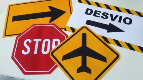 Placas Decorativas - Aeroporto
