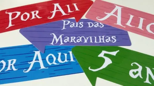 Placas Decorativas - Alice no País das Maravilhas