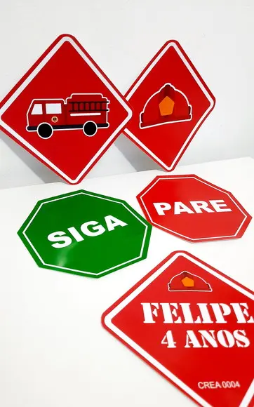 Placas Decorativas - Bombeiros