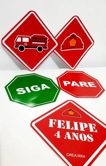 Placas Decorativas - Bombeiros