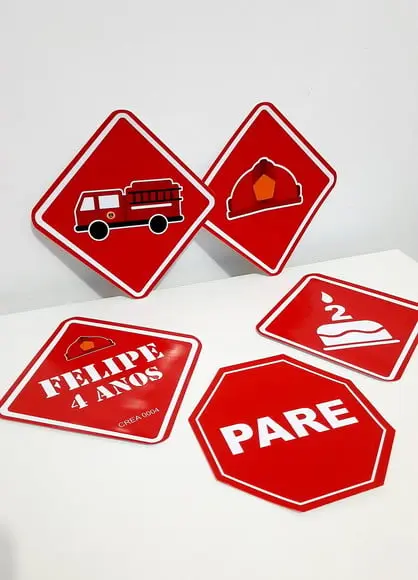 Placas Decorativas - Bombeiros