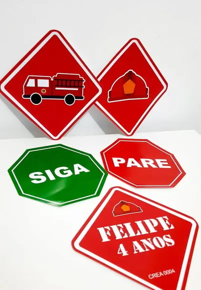 Placas Decorativas - Bombeiros