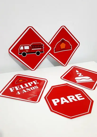 Placas Decorativas - Bombeiros