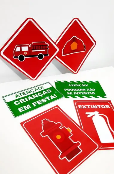 Placas Decorativas - Bombeiros