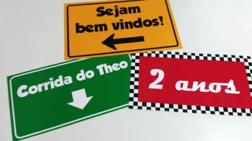 Placas Decorativas - Cars